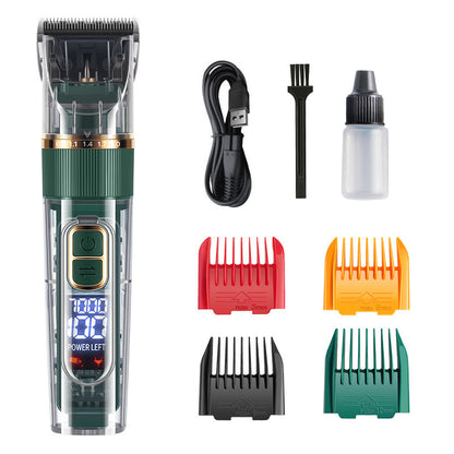 🔥Máquina de tosquiar silenciosa para animais de estimação com visor LED