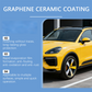 🚗 Aproveite já 50% de desconto! Kit de revestimento cerâmico de grafeno para automóveis, à prova de água e resistente a riscos, protetor de pintura de alto brilho, inclui ferramentas de aplicação.