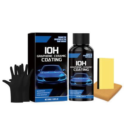 🚗 Aproveite já 50% de desconto! Kit de revestimento cerâmico de grafeno para automóveis, à prova de água e resistente a riscos, protetor de pintura de alto brilho, inclui ferramentas de aplicação.