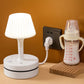 💡 Candeeiro de cabeceira com tomadas CA e portas USB