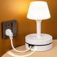 💡 Candeeiro de cabeceira com tomadas CA e portas USB