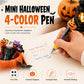 🥳Caneta Esferográfica de 4 Cores com Desenho Animado de Halloween