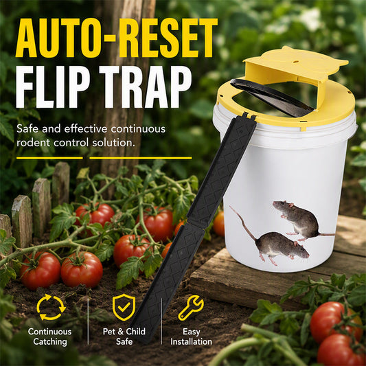 🎁Ratoeira com tampa basculante e rearme automático