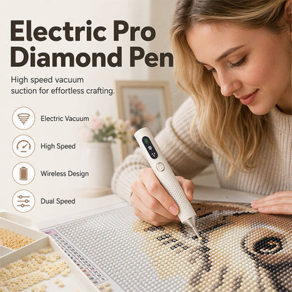 📢📢60% de desconto!! ⏰Caneta de Diamantes Elétrica Recarregável