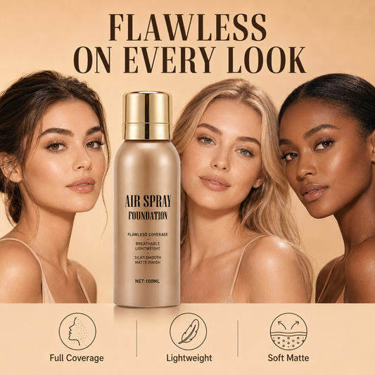 💄✨ 50% de desconto! Base em Spray – cobertura total impecável, à prova de água e de suor. Fórmula leve que não obstrui os poros nem acumula – basta pulverizar e espalhar para um acabamento suave e radiante, com um aspeto natural que dura o dia todo! 💋💖