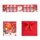 🎄 Cartão Festivo para Presente em Dinheiro: Porta-notas com múltiplas divisórias, espaço para mensagem, com envelope e fita.