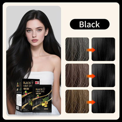 ✨Shampoo de Tintura Capilar à Base de Ervas 4 em 1
