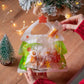 🌲Embalagem de 25 sacos para lanches em formato de árvore de Natal com pega
