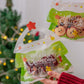 🌲Embalagem de 25 sacos para lanches em formato de árvore de Natal com pega