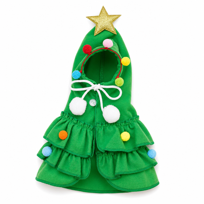 🌲Capa de Natal em forma de árvore para cães e gatos