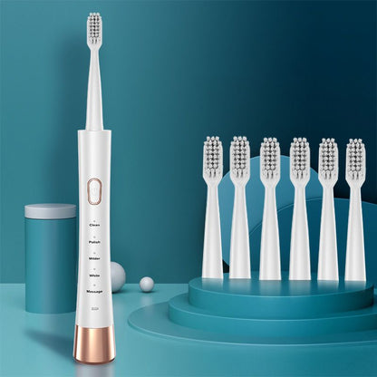 💞 Mais de 50.000 unidades vendidas! 🦷⚡ Oferta a metade do preço! Escova de dentes elétrica inteligente — 31.000 vibrações por minuto, com temporizador inteligente e sensor de pressão. Compre uma e receba 6 cabeças de escova grátis! 🛡️💪