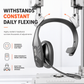 ✨Headset Bluetooth sem fios para call center com cancelamento de ruído ambiental (ENC) e emparelhamento automático, para atendimento ao cliente e camionistas.